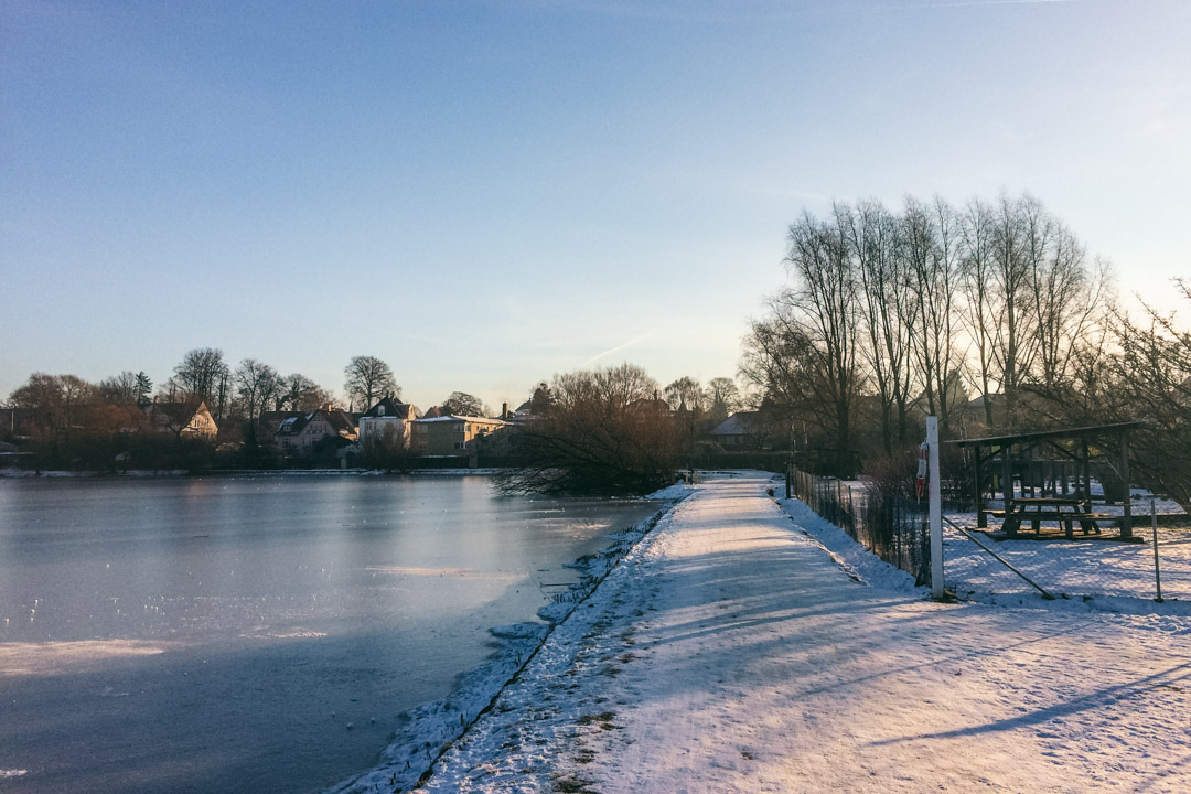 Gentofte sø om vinteren