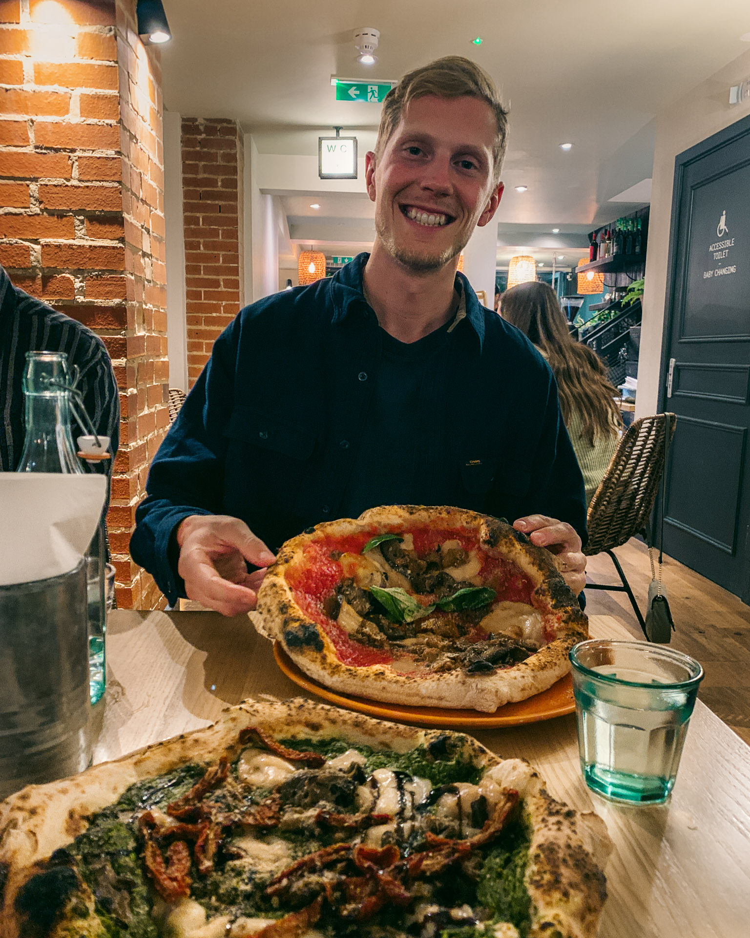 Vegansk pizza i London